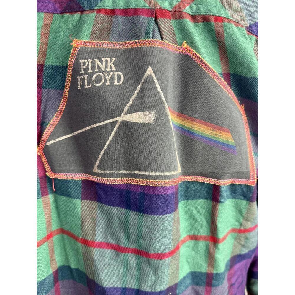 April 25th Flannels – Pink‎ Floyd Upcycled Plaid | Maurices | M | Ti_the_Artiste